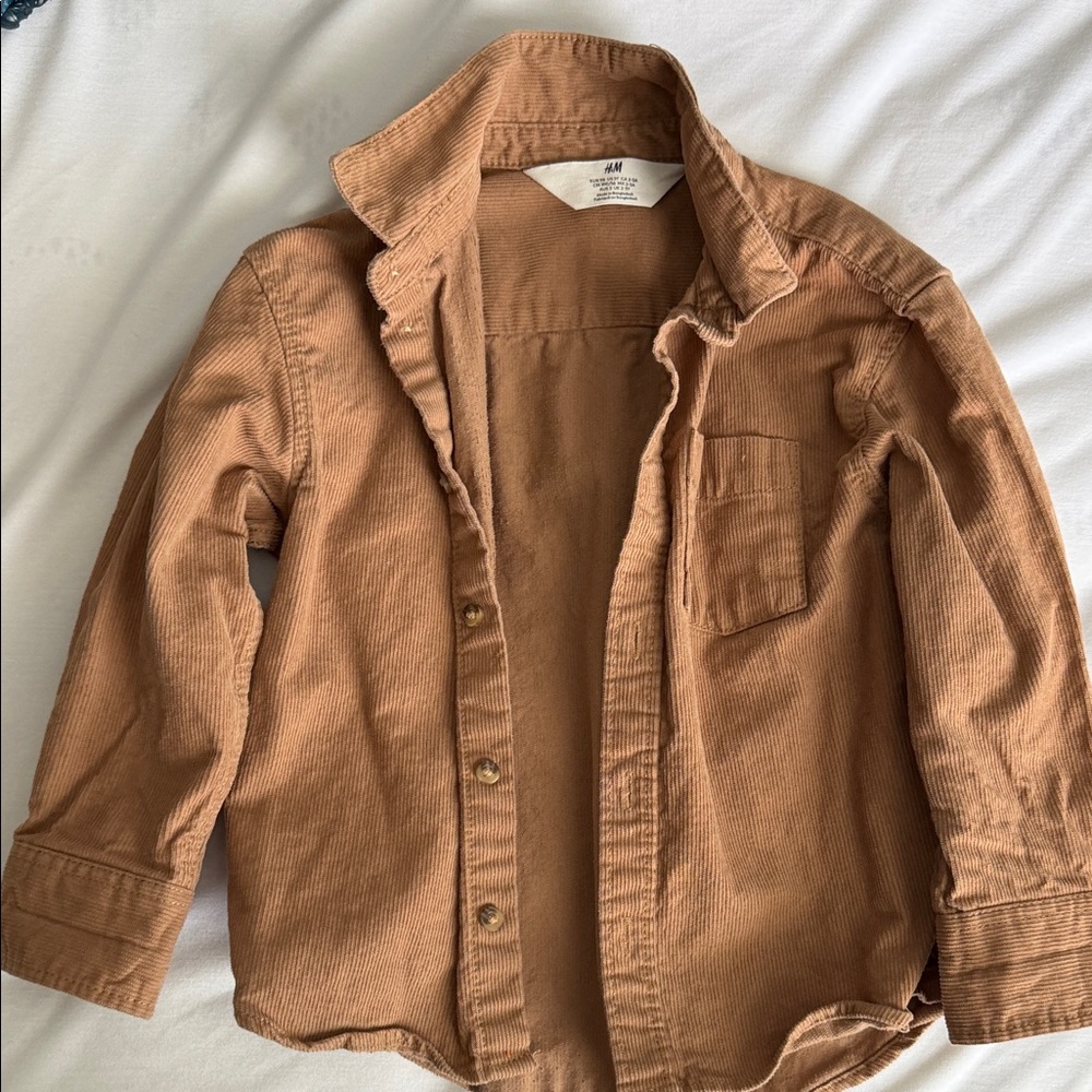 H&M Tan Corduroy Shirt